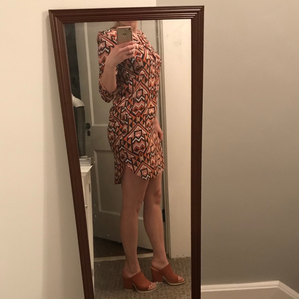 H&M Tunic Dress with Geometric Patterns